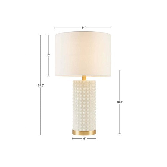 Grace Ivy Textured Dot Table Lamp