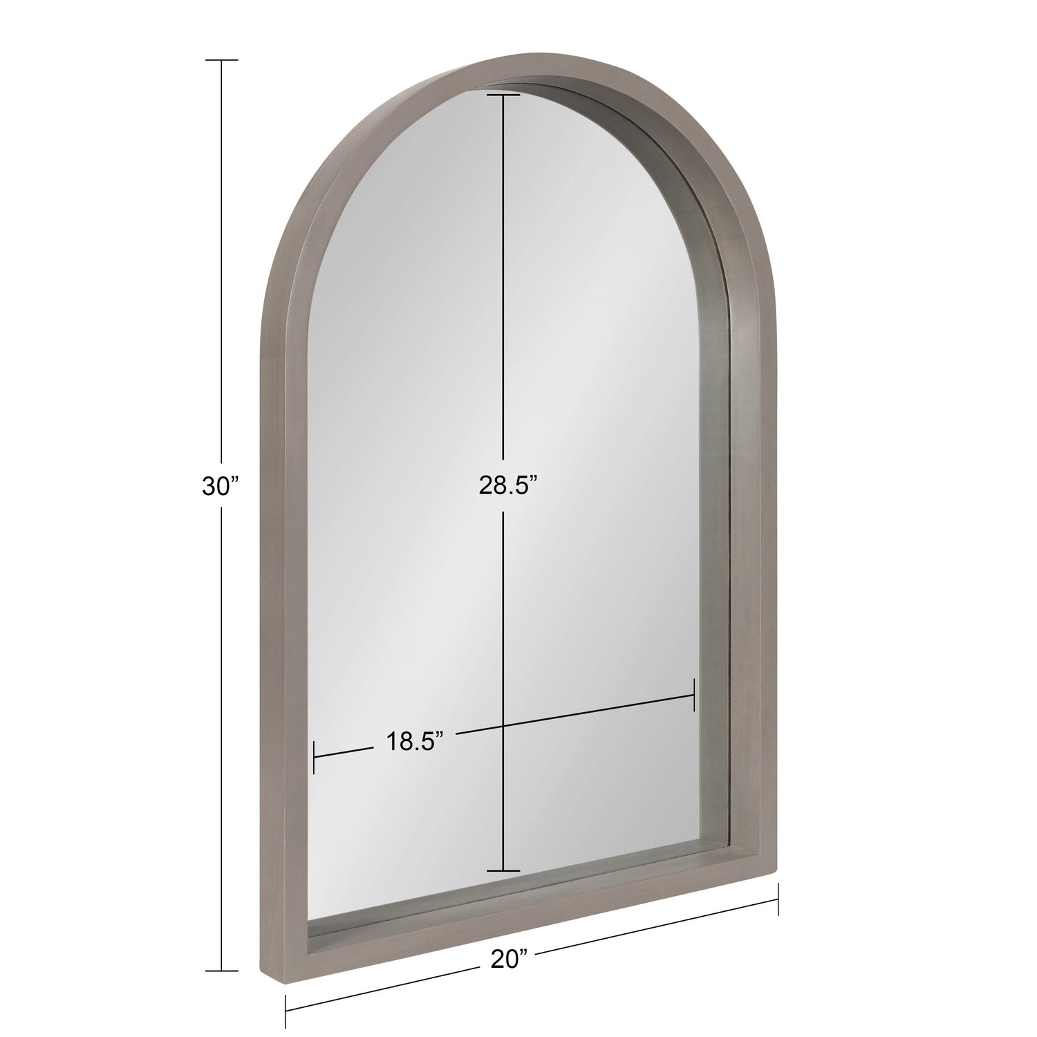 Hutton Wood Framed Arch Mirror