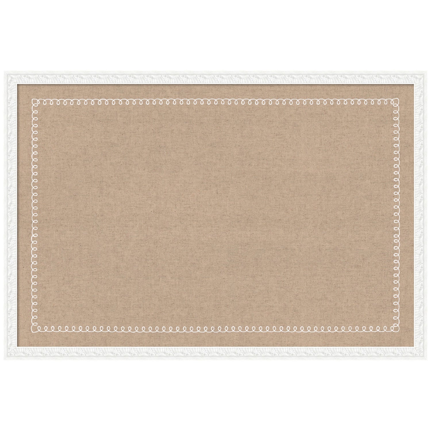Pinboard White Scalloped Edge