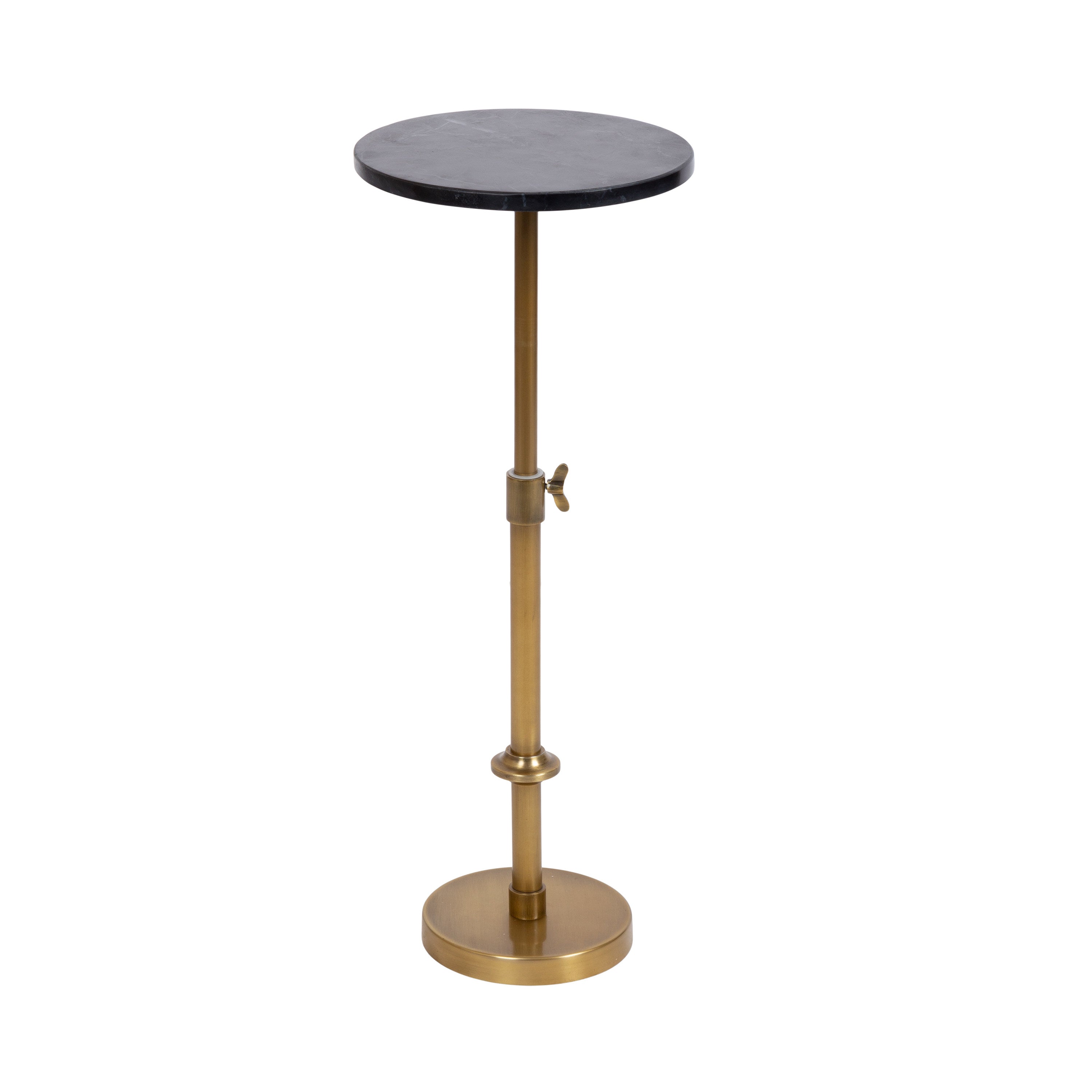 Engles Adjustable Marble Table and Plant Stand