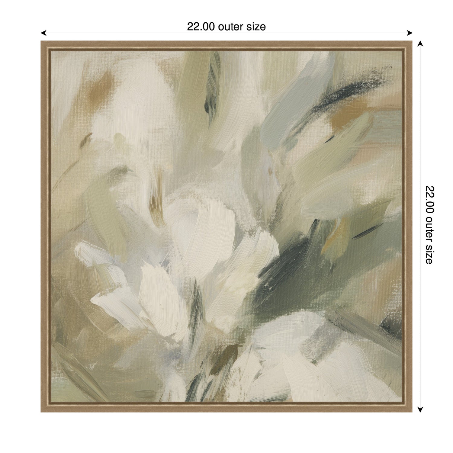 Olive Bloom No. 1 by Amy Lighthall Framed Canvas Wall Art Print