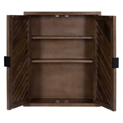 Mezzeta Tall Wood Bath Cabinet