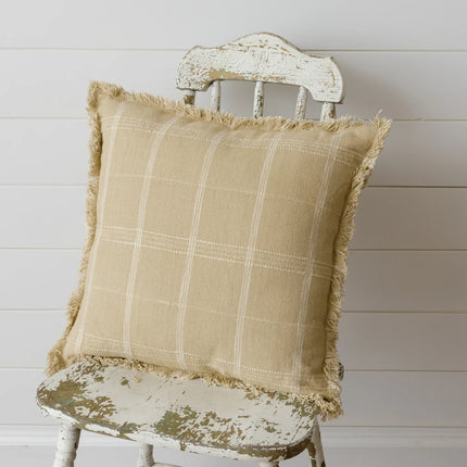 Pillow - Natural Plaid