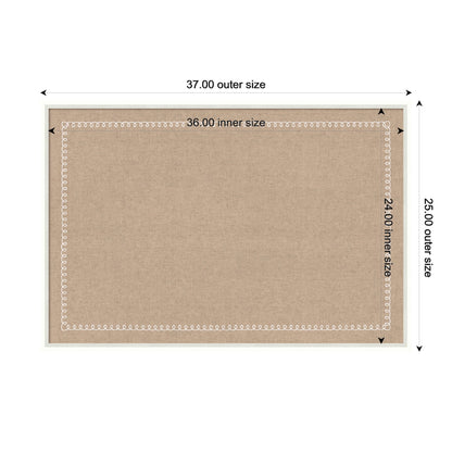 Pinboard White Scalloped Edge
