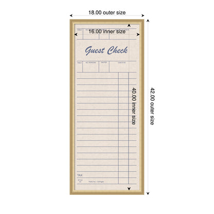 Framed Fabric Pinboard Linen Guest Check Wall Organization
