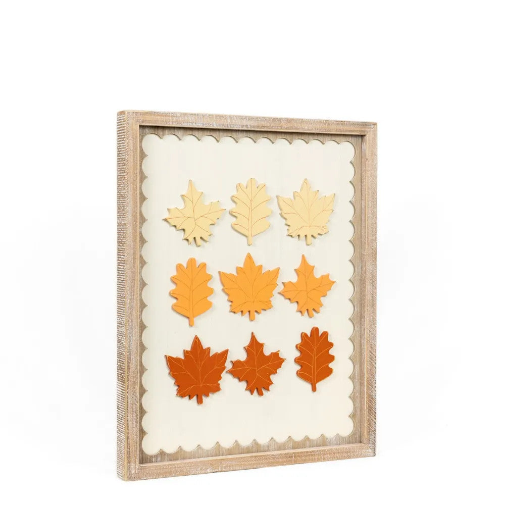 Reversible Wood Frame COUNTDOWN/LEAVES