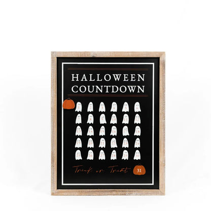 Reversible Wood Frame COUNTDOWN/LEAVES