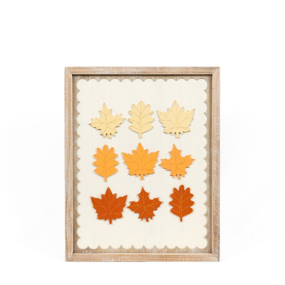 Reversible Wood Frame COUNTDOWN/LEAVES