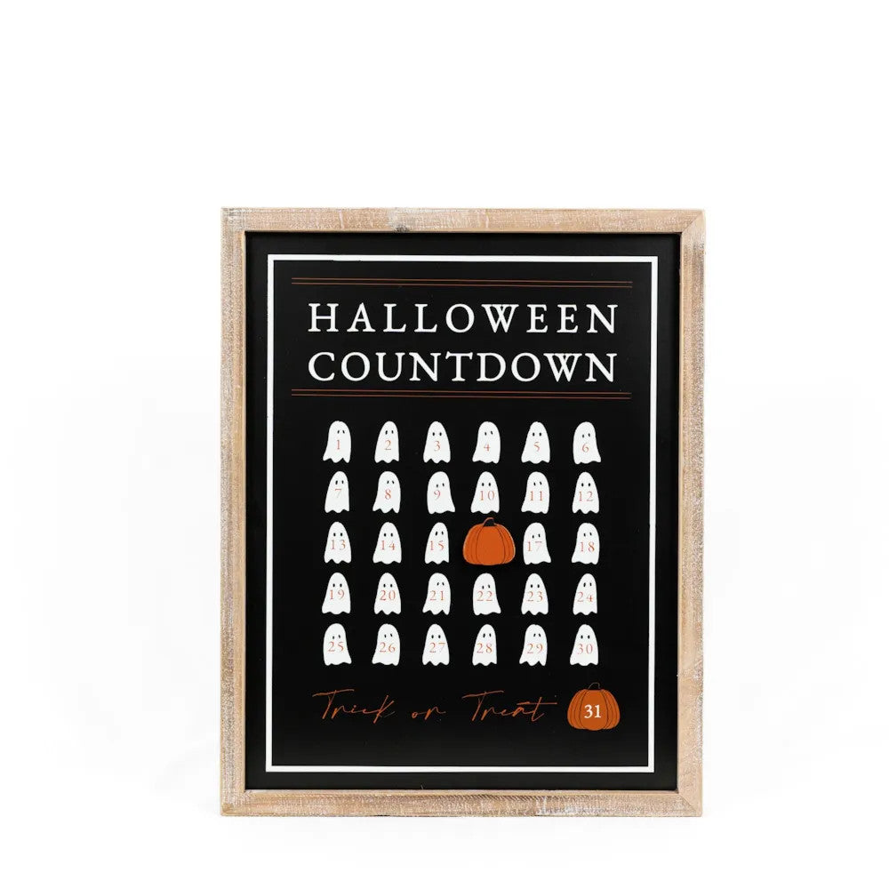 Reversible Wood Frame COUNTDOWN/LEAVES