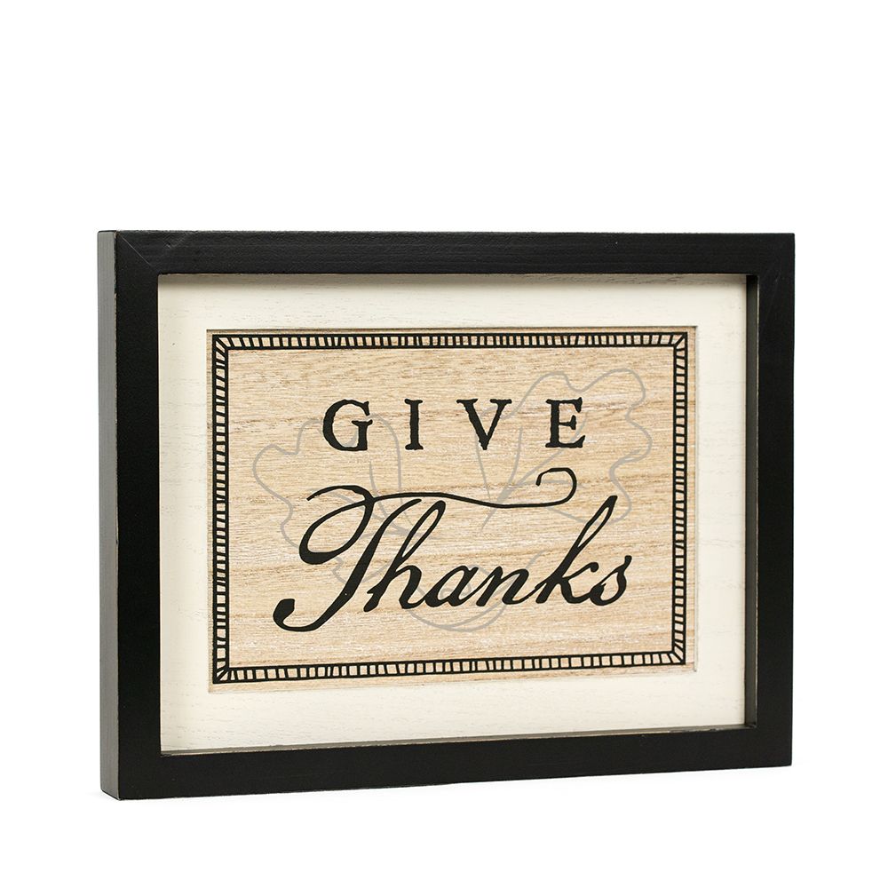 reversible wood frame sign (SPOOKY/THANKS)