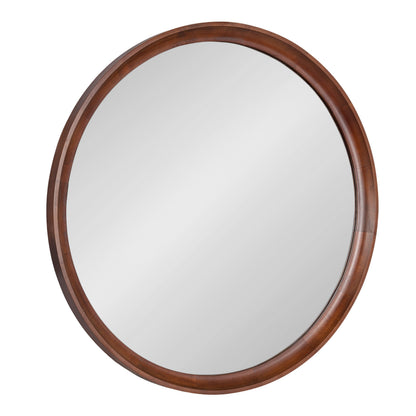 Hatherleigh Round Wood Wall Mirror