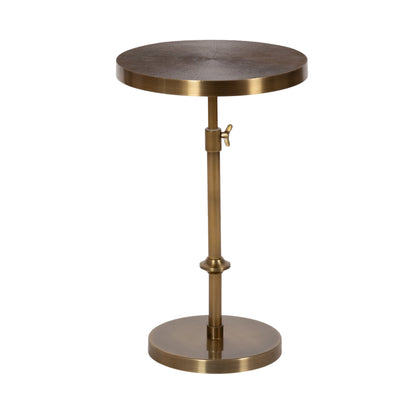 Engles Adjustable Embossed Metal Table and Plant Stand