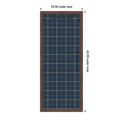 Framed Fabric Pinboard Navy Blue Plaid Wall Organization