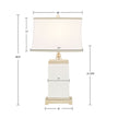 Colette Rectangular Ceramic Table Lamp