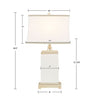 Colette Rectangular Ceramic Table Lamp