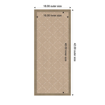 Pinboard Beige Lattice Pattern