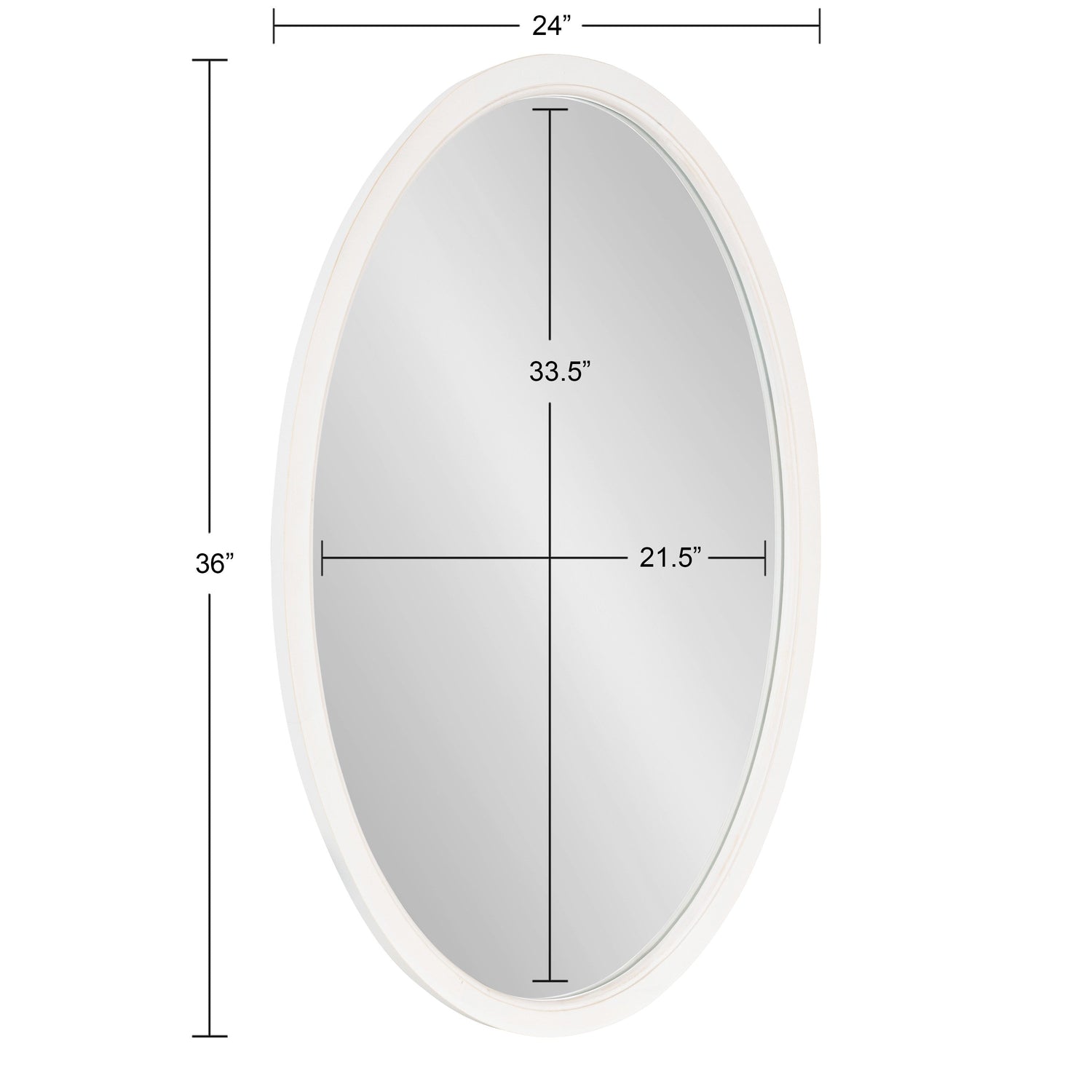 Hogan Oval Framed Mirror