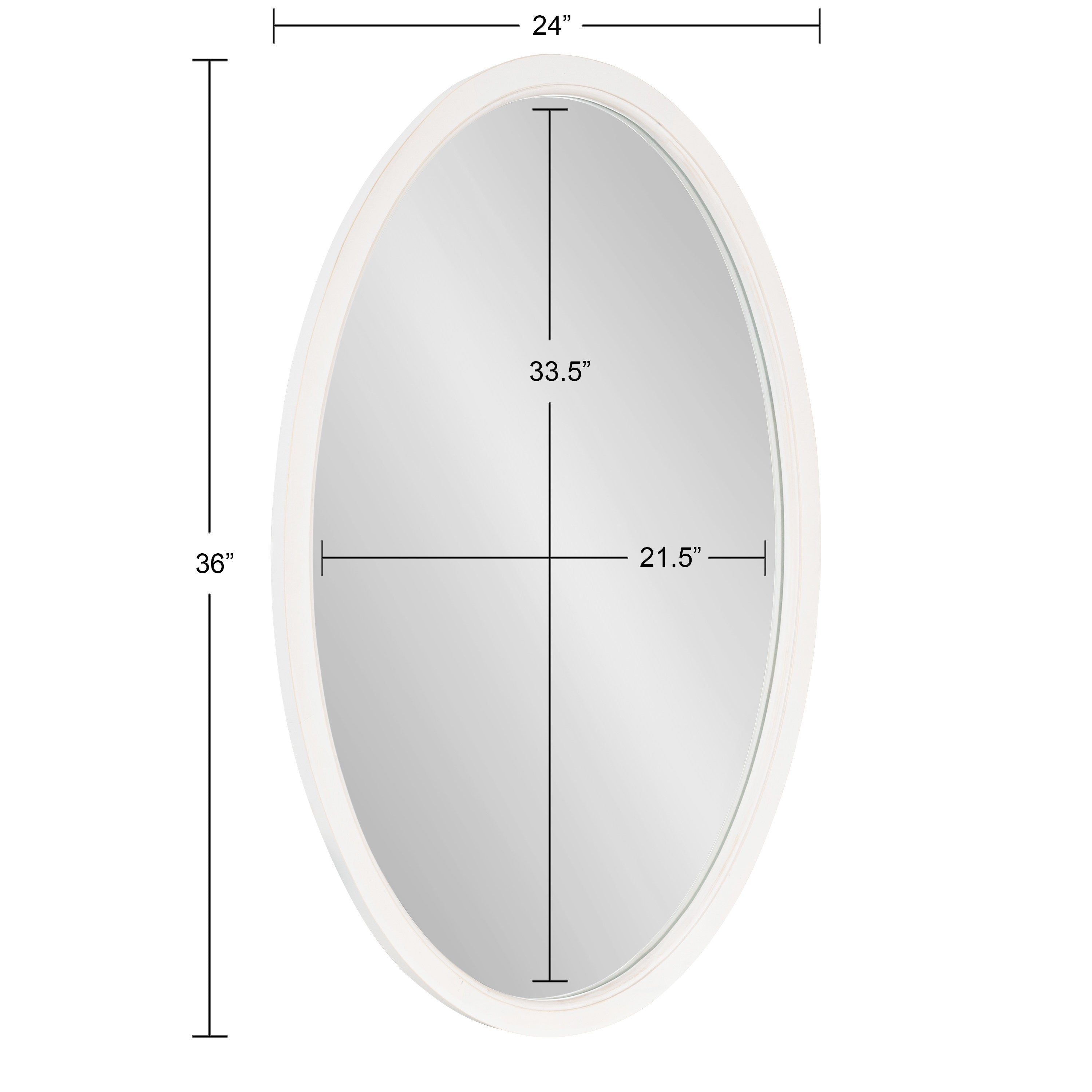 Hogan Oval Framed Mirror