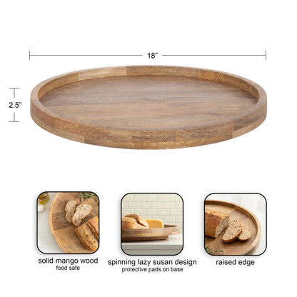 Halsey Round Lazy Susan Tray