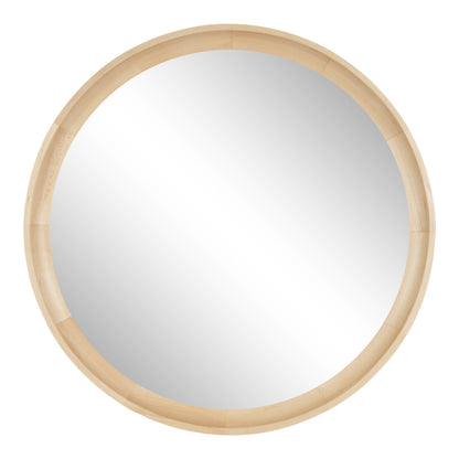 Hatherleigh Round Wood Wall Mirror