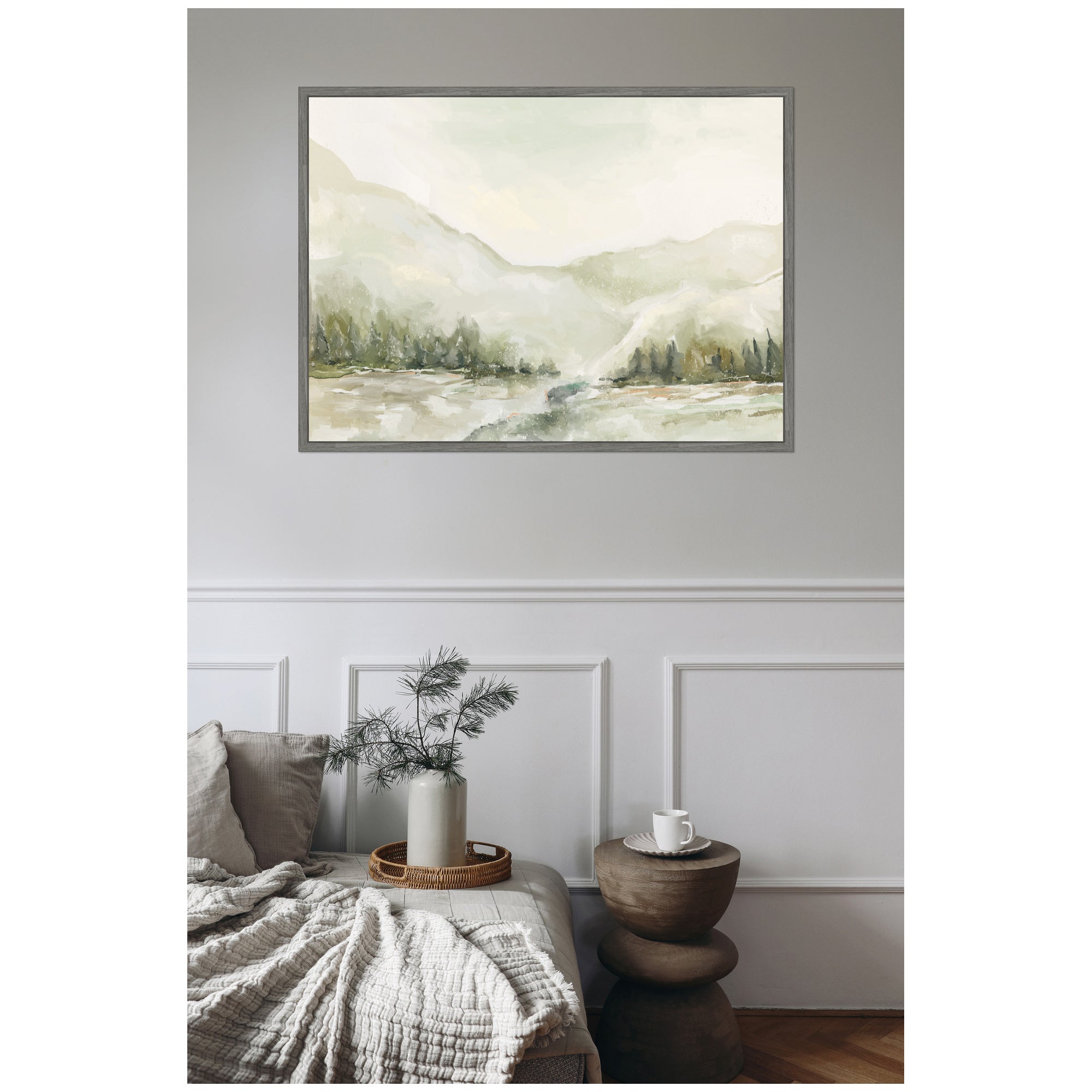 Sylvie Winter Landscape 6 Framed Canvas by Annie Quigley