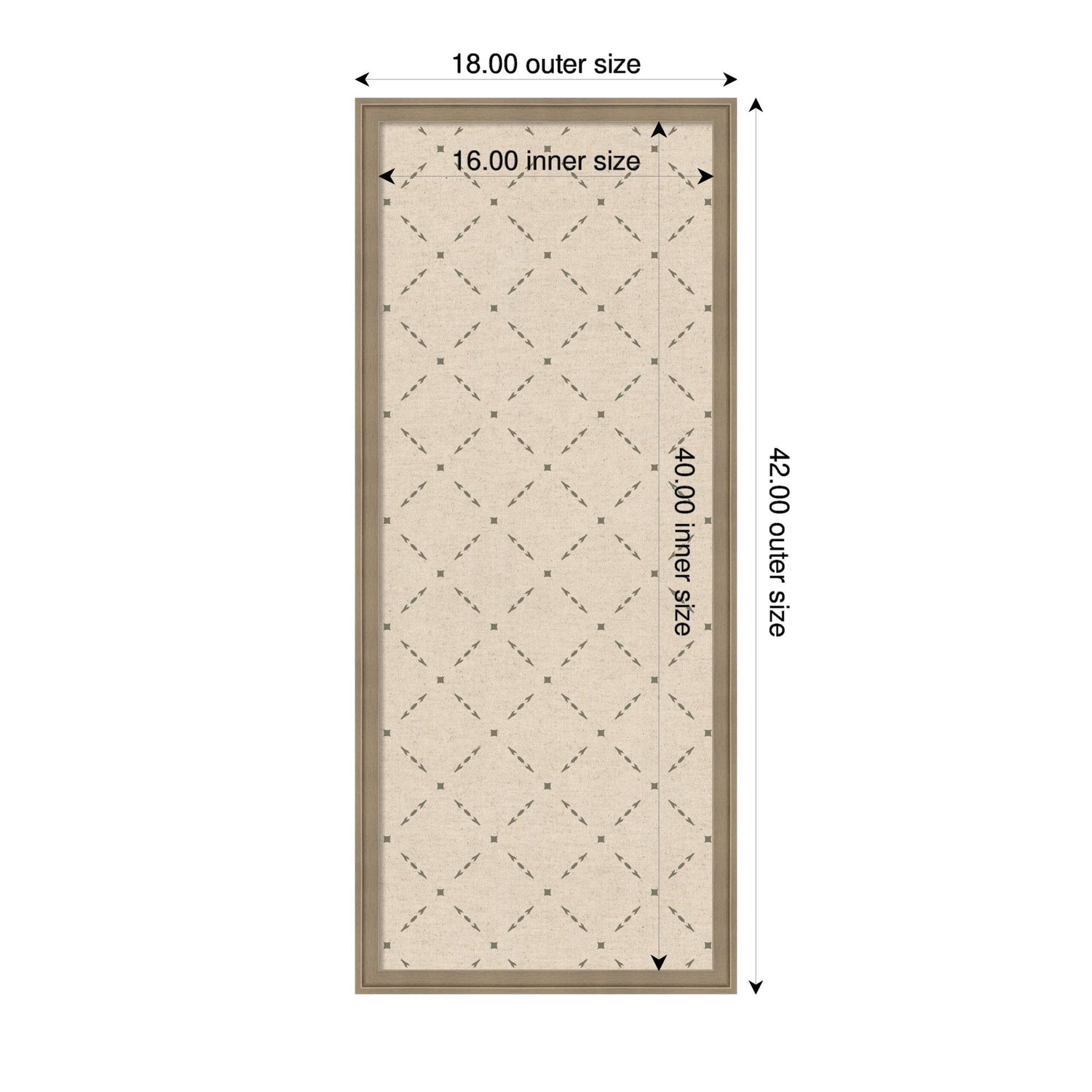 Pinboard Green Lattice Print