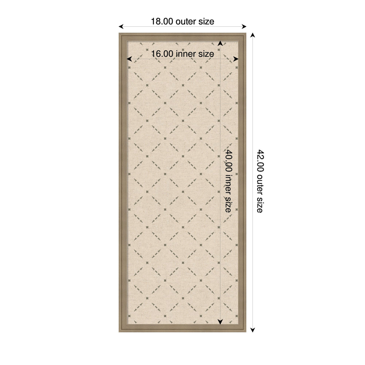 Pinboard Green Lattice Print