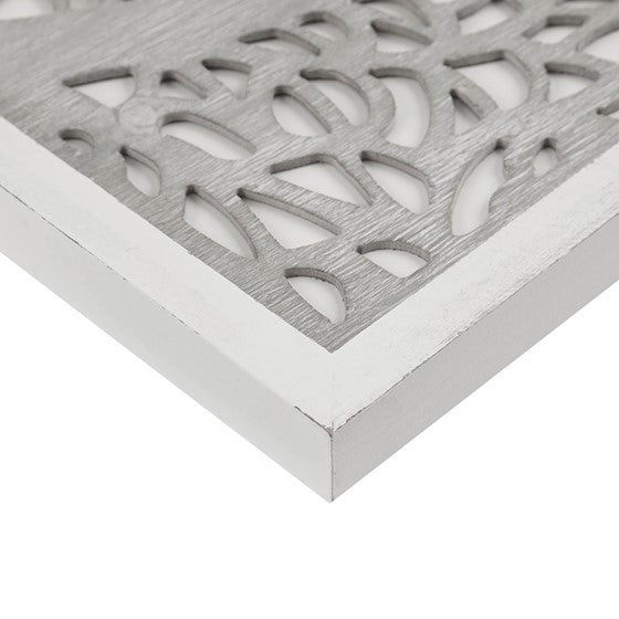 Laurel Branches Laser Cut Tree Framed Panel Wall Decor