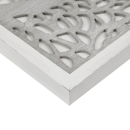 Laurel Branches Laser Cut Tree Framed Panel Wall Decor