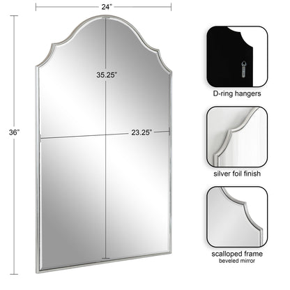 Leanna Framed Arch Wall Mirror