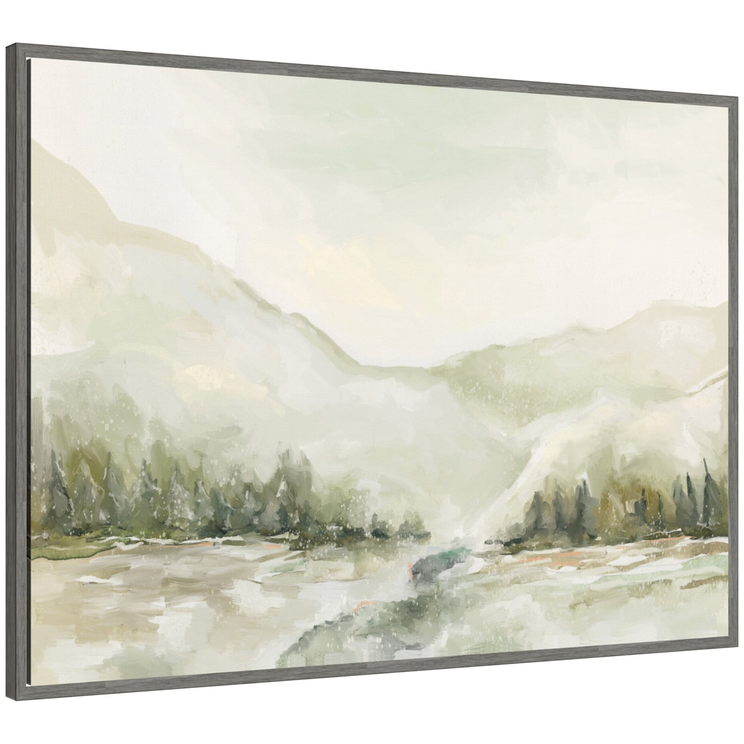 Sylvie Winter Landscape 6 Framed Canvas by Annie Quigley