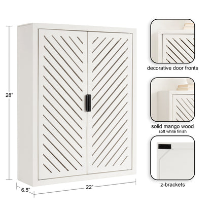 Mezzeta Tall Wood Bath Cabinet