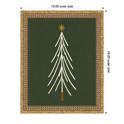 Minimalist Tree by Laura Moss Framed Mounted Canvas Wall Art Print