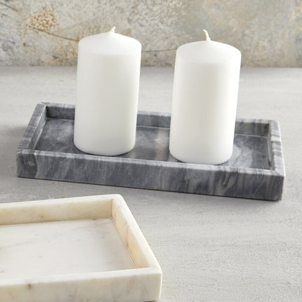 Rectangle Marble Tray - Grey