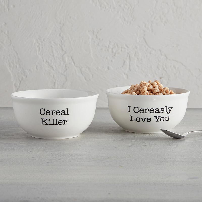 Ceramic Bowl - I Cereasly Love You (Set of 2)