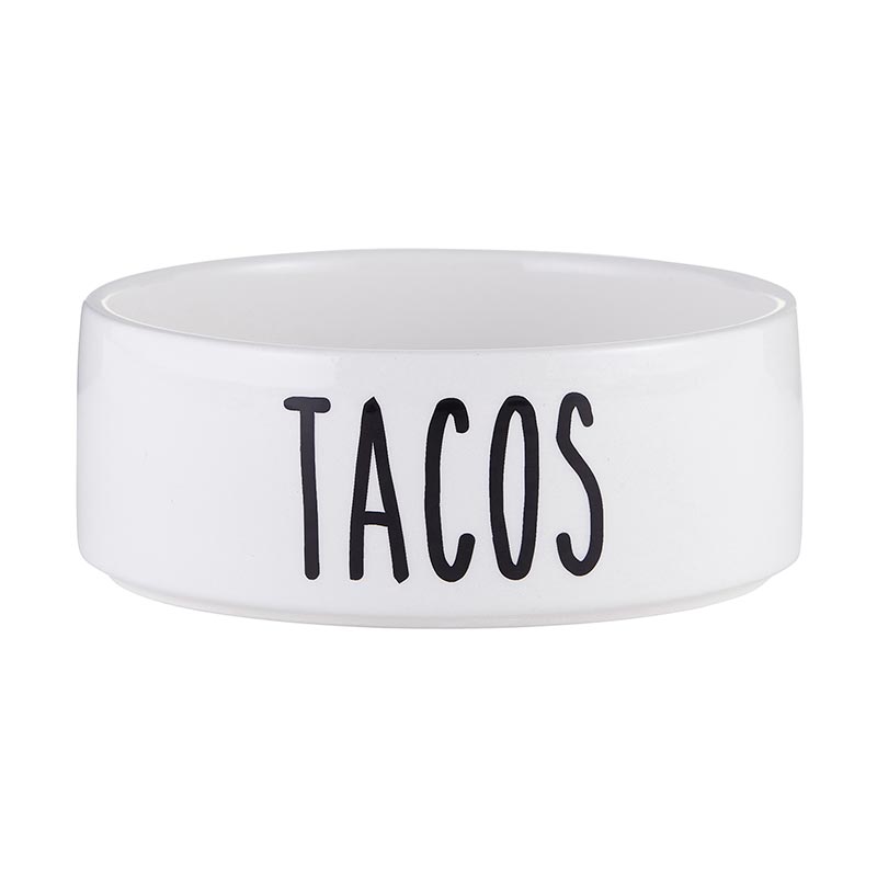 Ceramic Pet Dish - Tacos