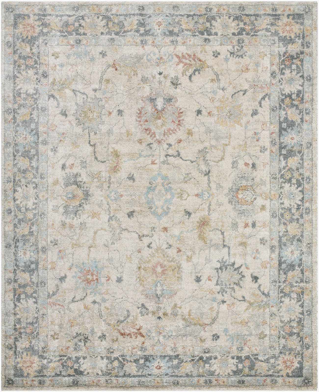 Ahmaud Beige &amp; Light Gray Thick Luxe Area Rug