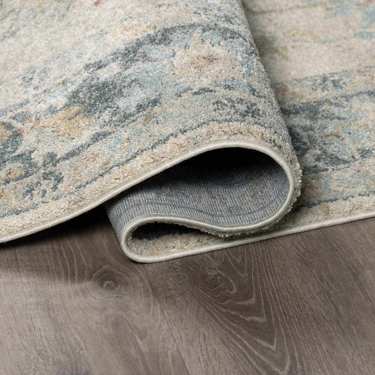 Ahmaud Beige &amp; Light Gray Thick Luxe Area Rug