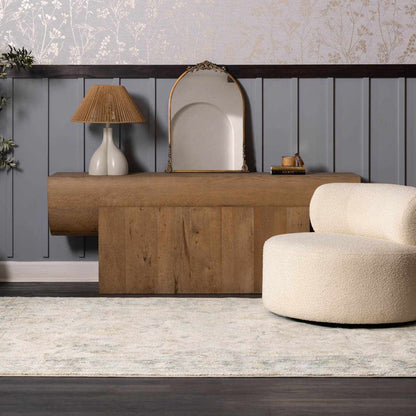 Ahmaud Beige &amp; Light Gray Thick Luxe Area Rug