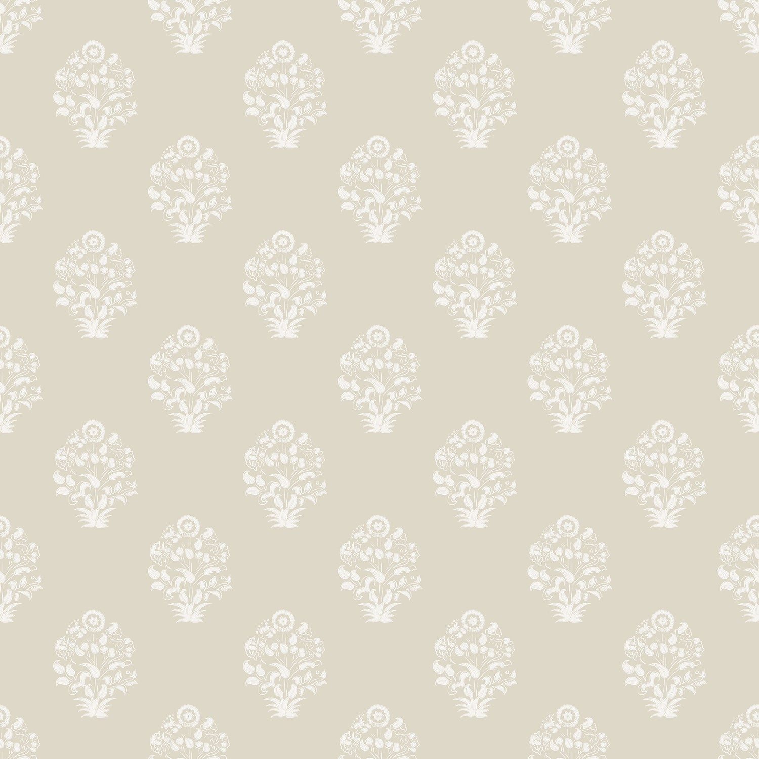 Afton Block Print in Cream