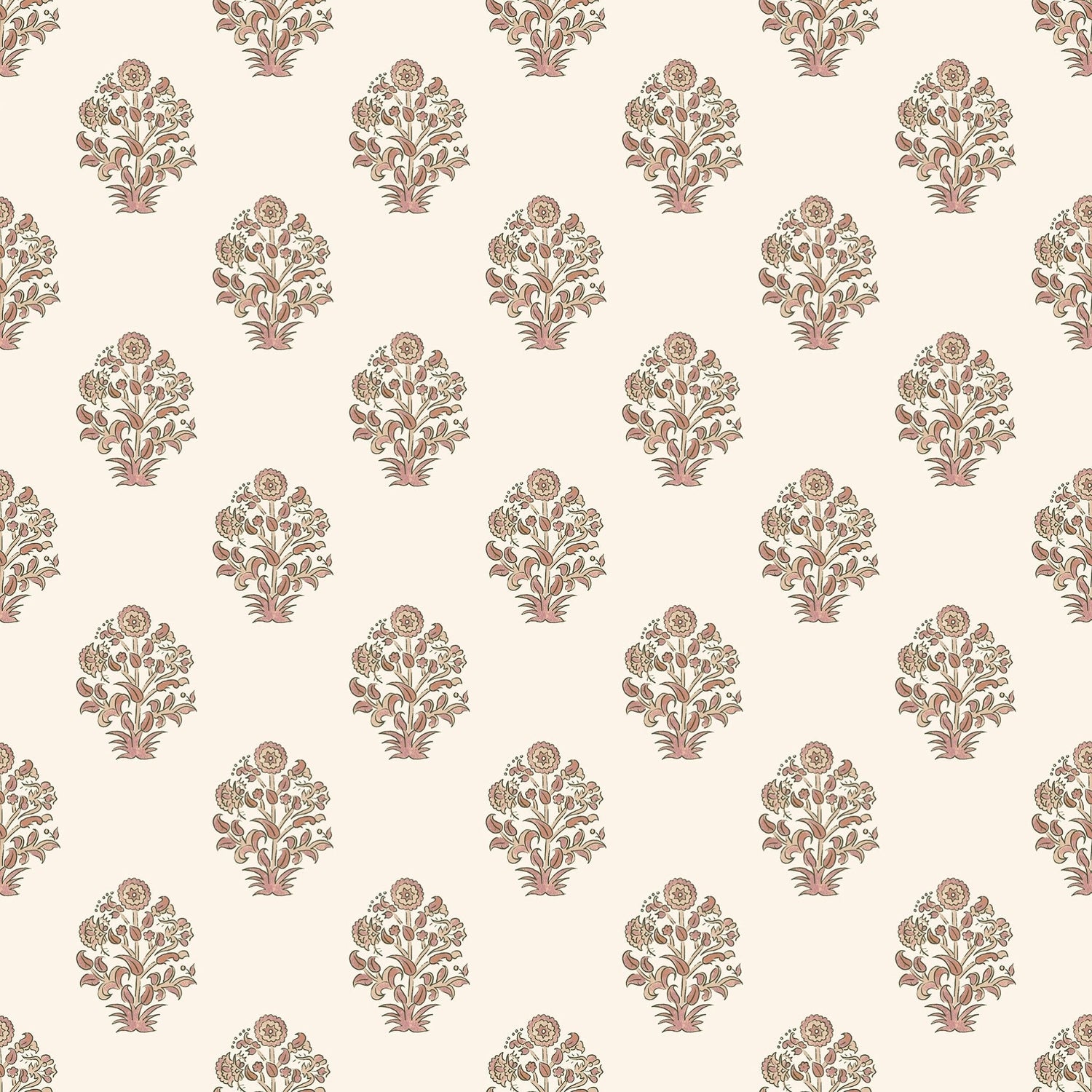 Afton Block Print in Mauve