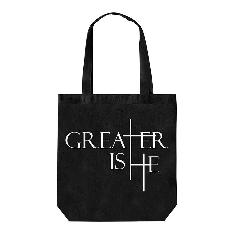 Greater Is He Collection Canvas Tote Bag