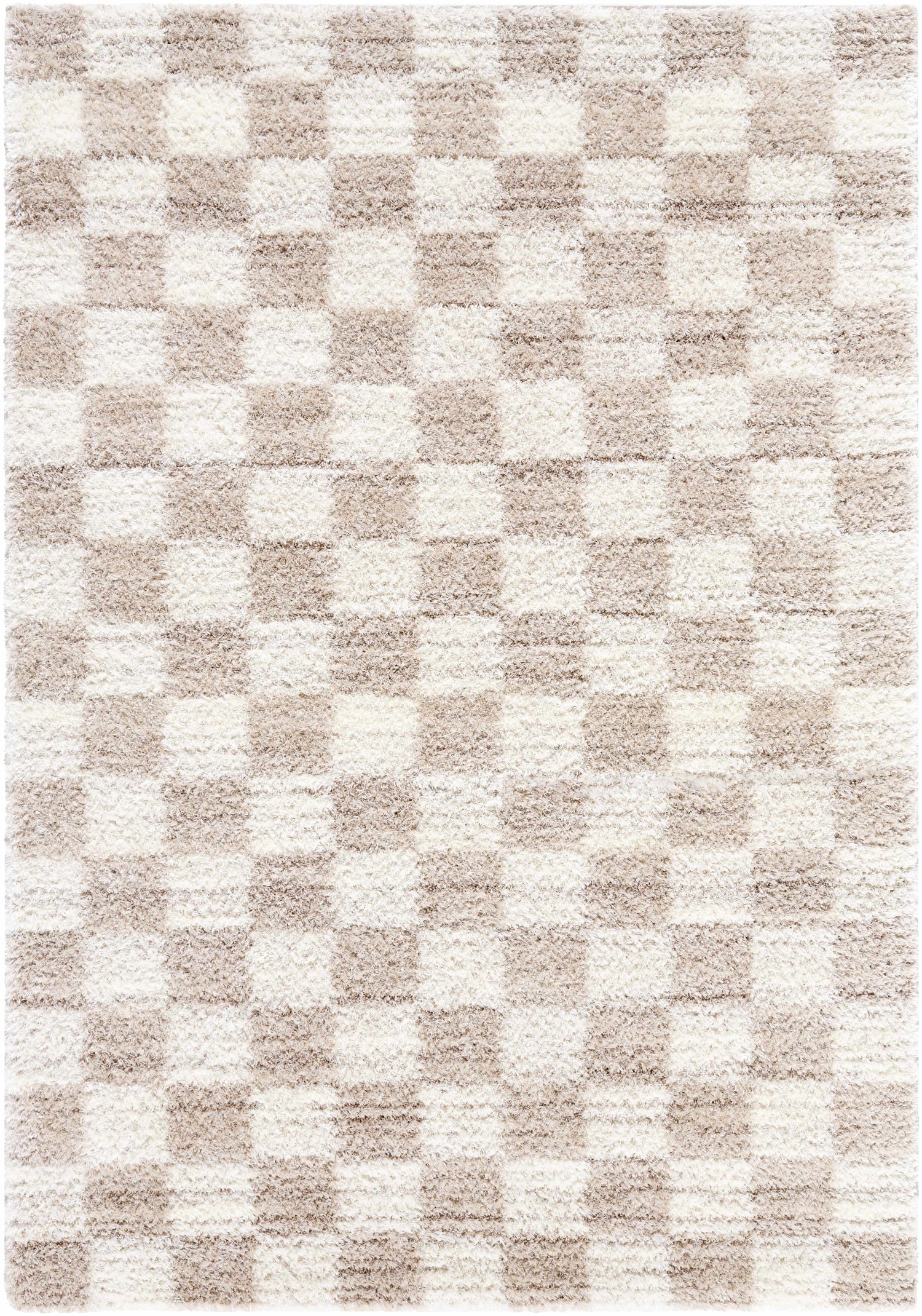 Belita Beige Luxe Shag Area Rug