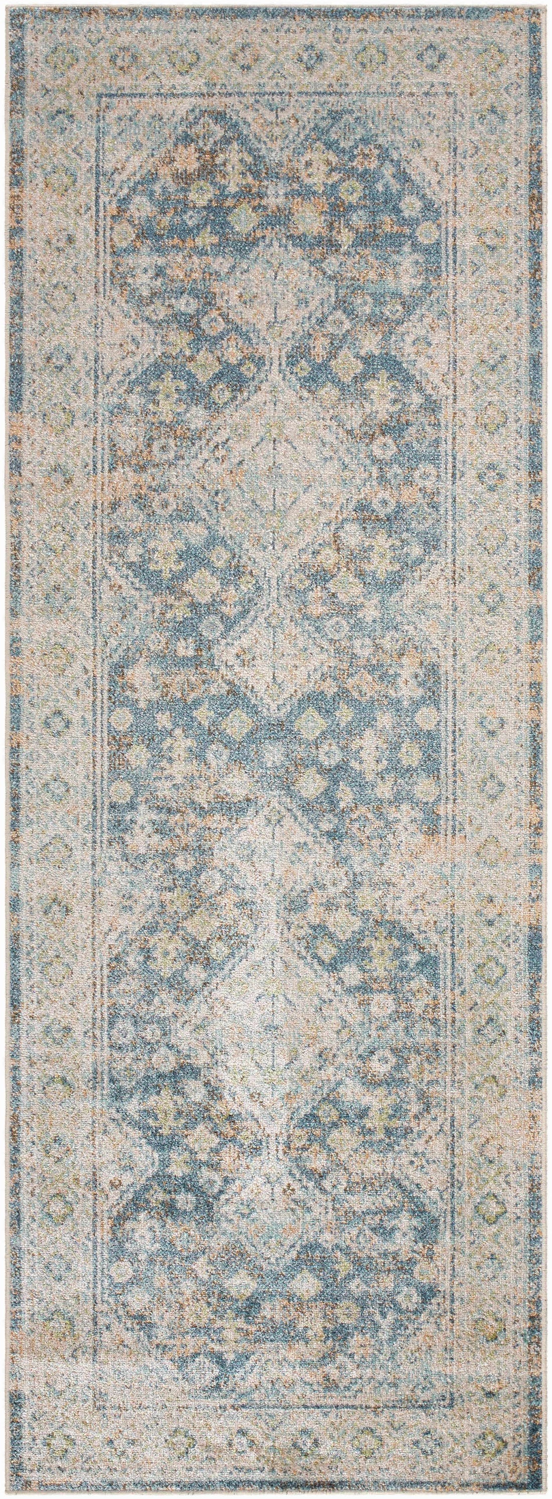 Bhavya Navy Washable Area Rug - Clearance
