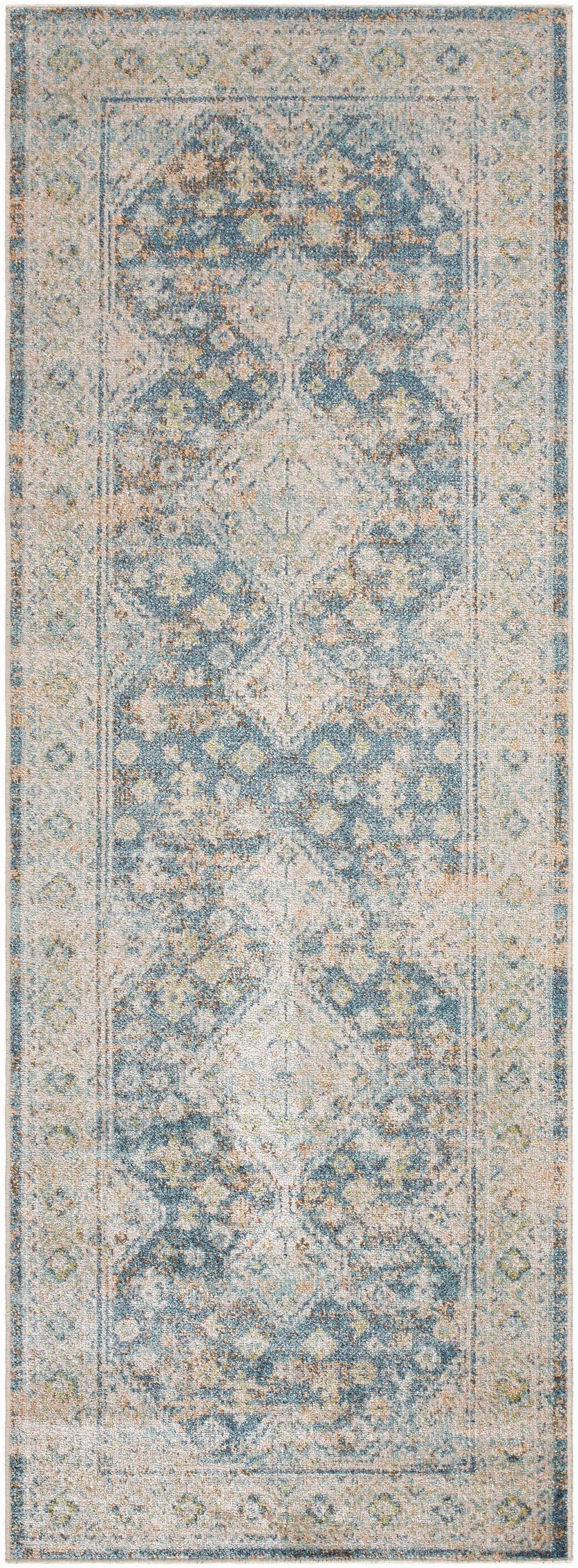 Bhavya Navy Washable Area Rug - Clearance