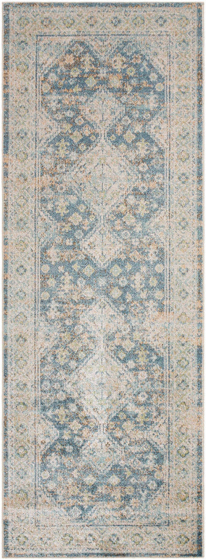 Bhavya Navy Washable Area Rug - Clearance