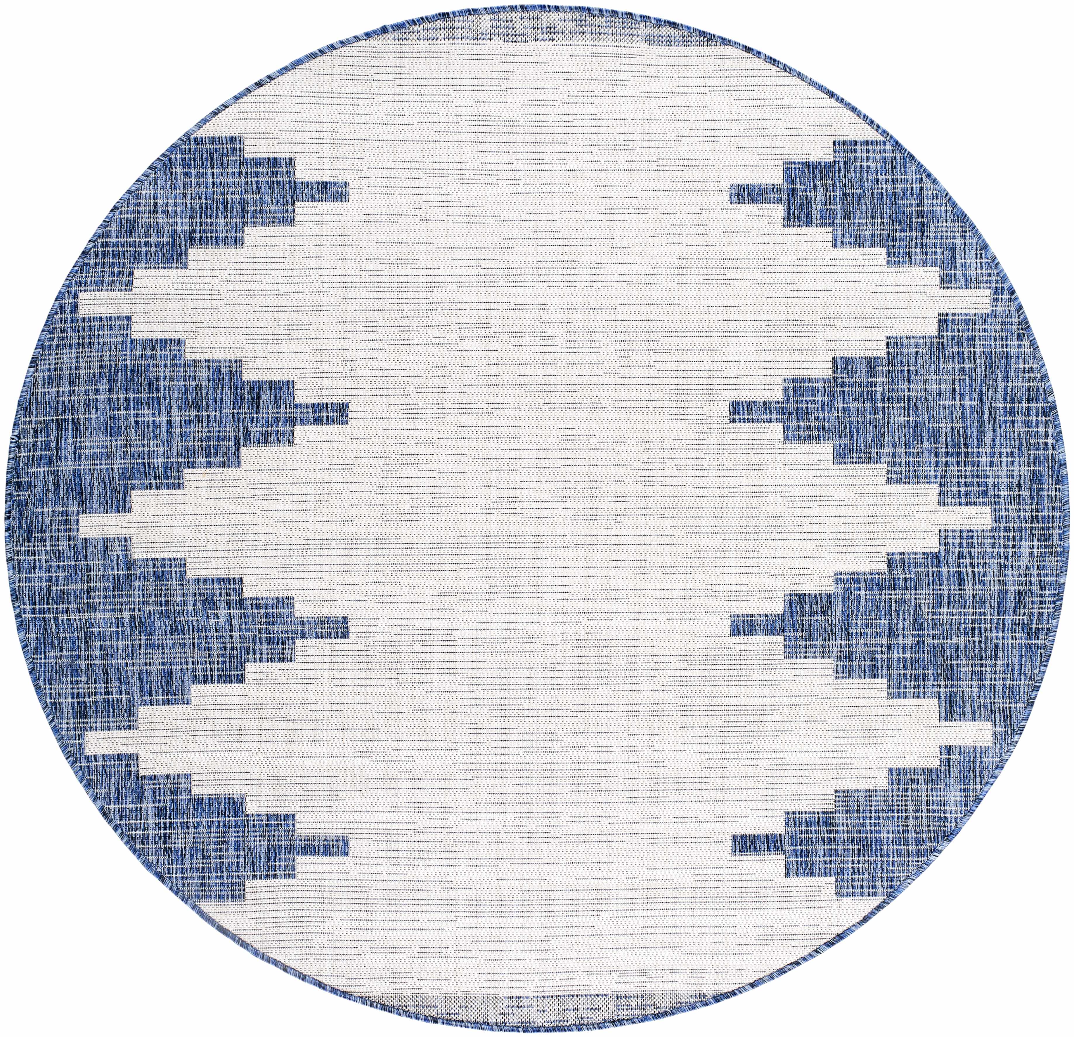 Djugun Navy Indoor &amp; Outdoor Area Rug - Clearance