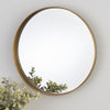 Golden Round Mirror