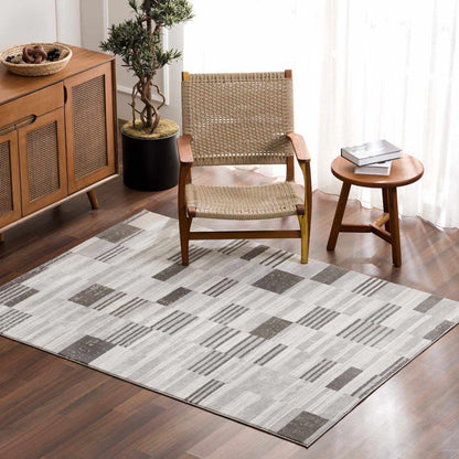 Bronka Broken-Striped Area Rug - Clearance