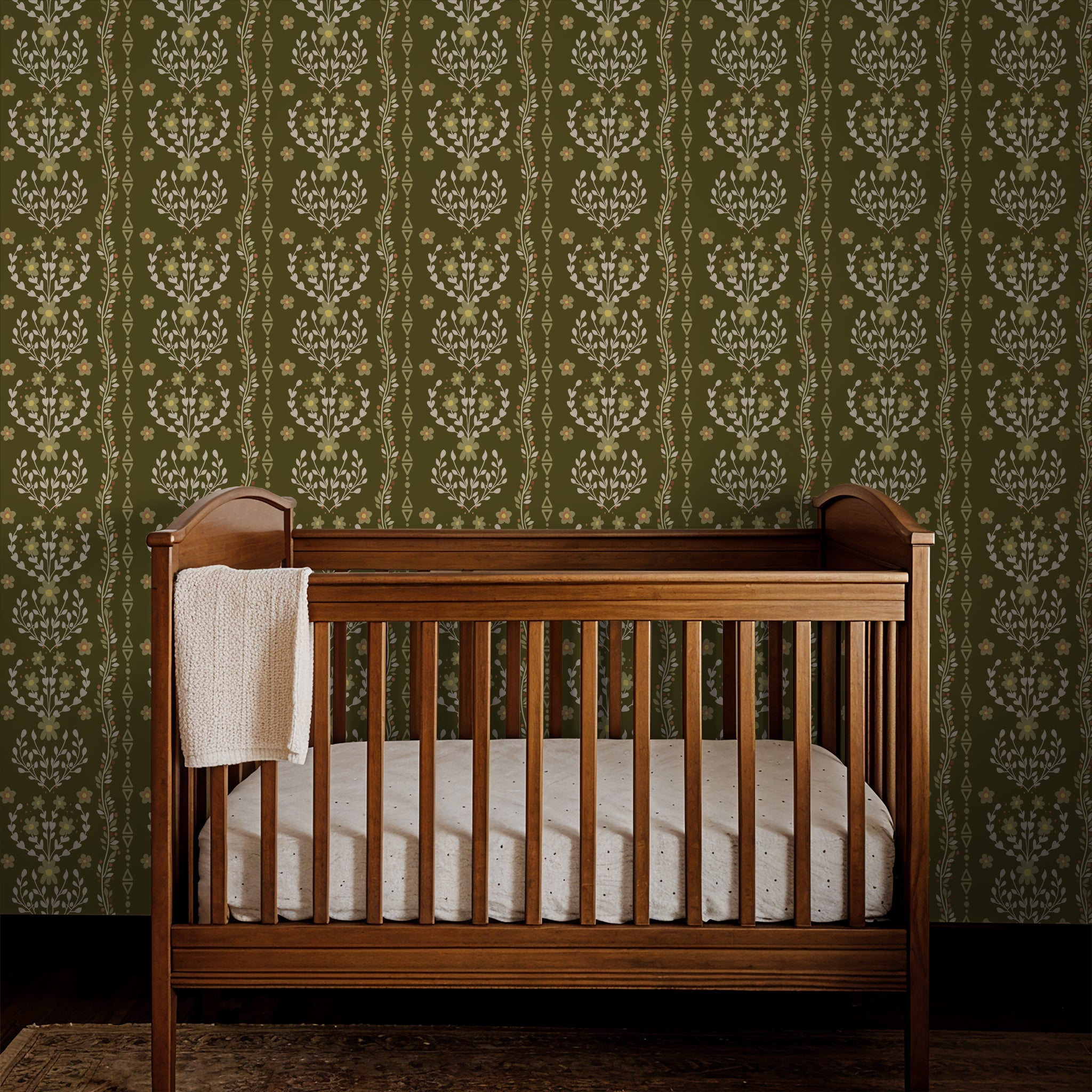 Beacon Meadow (Green) Wallpaper - 8 FT H X 17.4 FT W LUXE P&amp;S